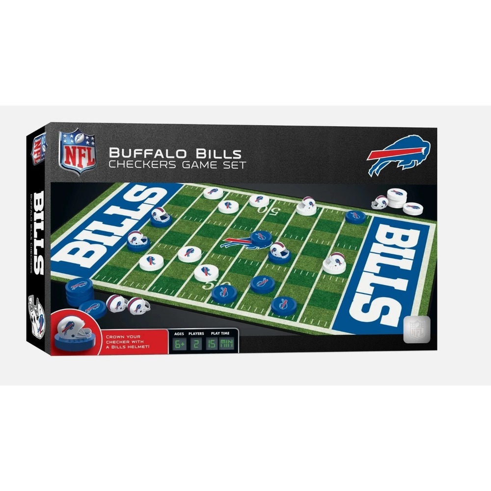 Buffalo Bills NFL MasterPieces Checkers Game Set BillsMafia Josh Allen